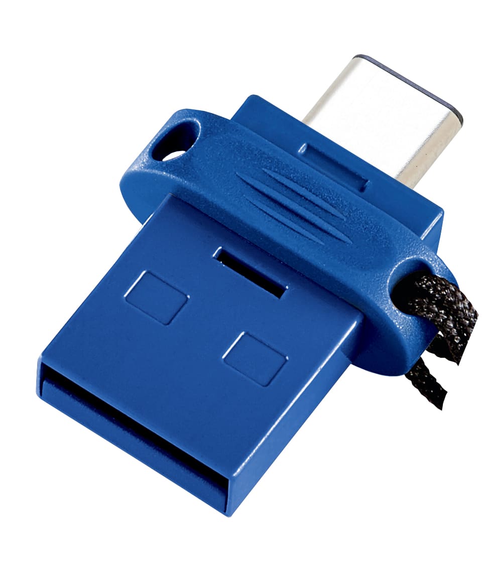 Verbatim Dual - USB-Stick 3.0 32 GB - USB-C / USB-A - Blauw - Afbeelding 4