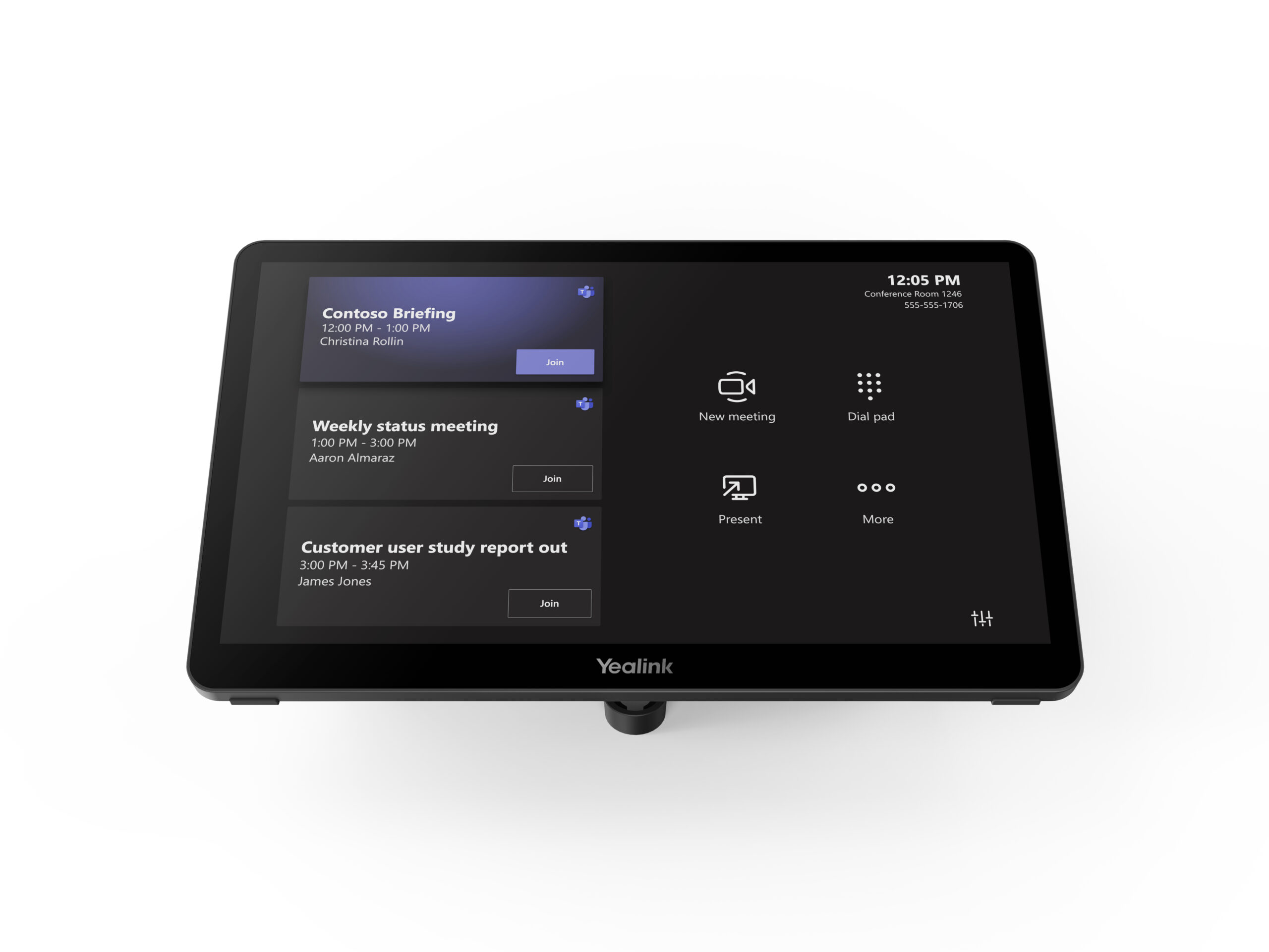 Yealink MTouch Plus Controller Zwart