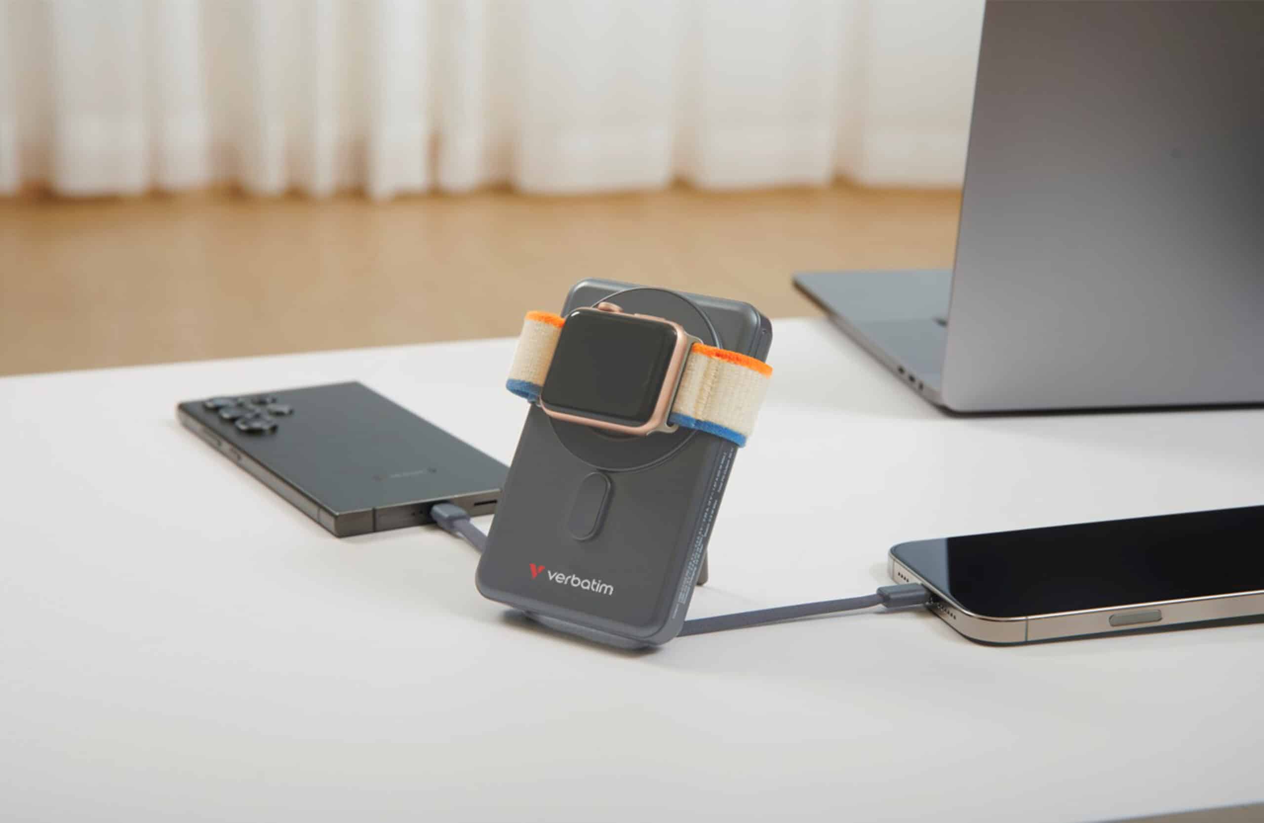 Verbatim 32251 powerbank 5000 mAh Draadloos opladen Grijs - Afbeelding 2