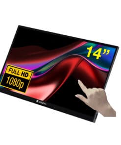 Verbatim 49591 computer monitor 35,6 cm (14") 1920 x 1080 Pixels Full HD LCD Touchscreen Zwart