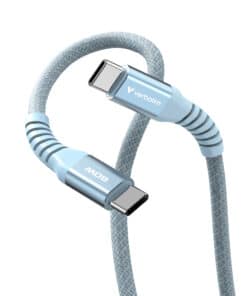 Verbatim Sync & Charge Magnetische Kabel - 60W USB-C naar USB-C 120 cm Blauw - Afbeelding 2