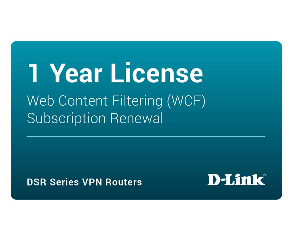 D-Link DSR-250-WCF-12-LIC softwarelicentie & -uitbreiding 1 licentie(s) Electronic License Delivery (ELD) 1 jaar 12 maand(en)