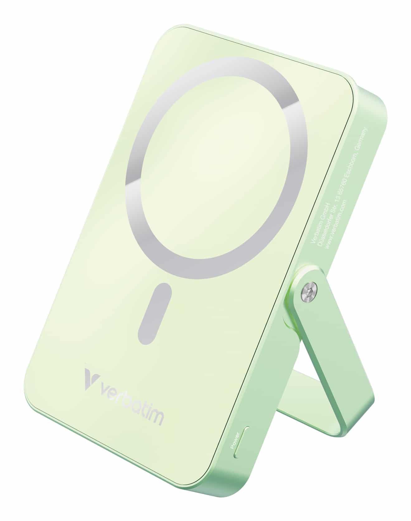 Verbatim Charge 'n' Go Magnetische Draadloze Power Bank 10000 mAh met standaard - Groen