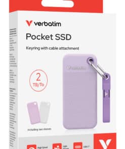 Verbatim Pocket SSD - Zomereditie Paars met 2 rubberen hoezen (wit & paars) - 2TB - Afbeelding 4