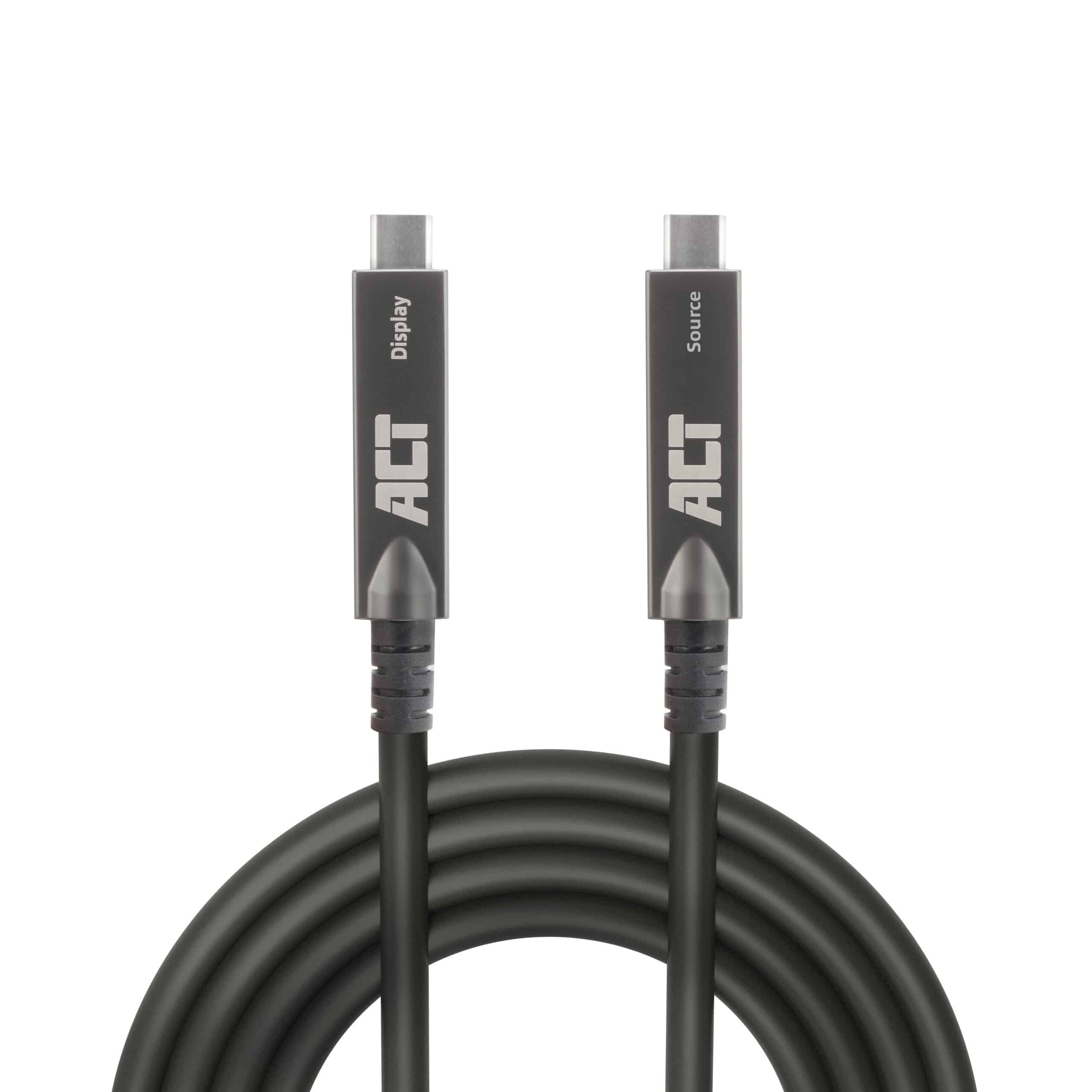 ACT USB-C 3.2 Gen2 Active Optical Cable (AOC), voor touchpanels, video, data, power, 15m - Afbeelding 6