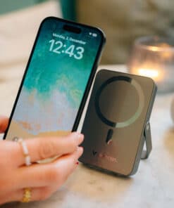 Verbatim Charge 'n' Go Magnetische Draadloze Power Bank 10000mAh met standaard - Grijs - Afbeelding 4