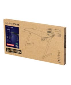 Trust GXT 709 Luminus Gaming Bureau - Gaming bureau – Geïntegreerde RGB-verlichting – Maximale belasting 150 kg – Zwart - Afbeelding 8