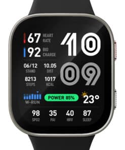 Amazfit Bip Max 5,26 cm (2.07") AMOLED Digitaal 432 x 514 Pixels Touchscreen Zilver Wifi GPS - Afbeelding 3
