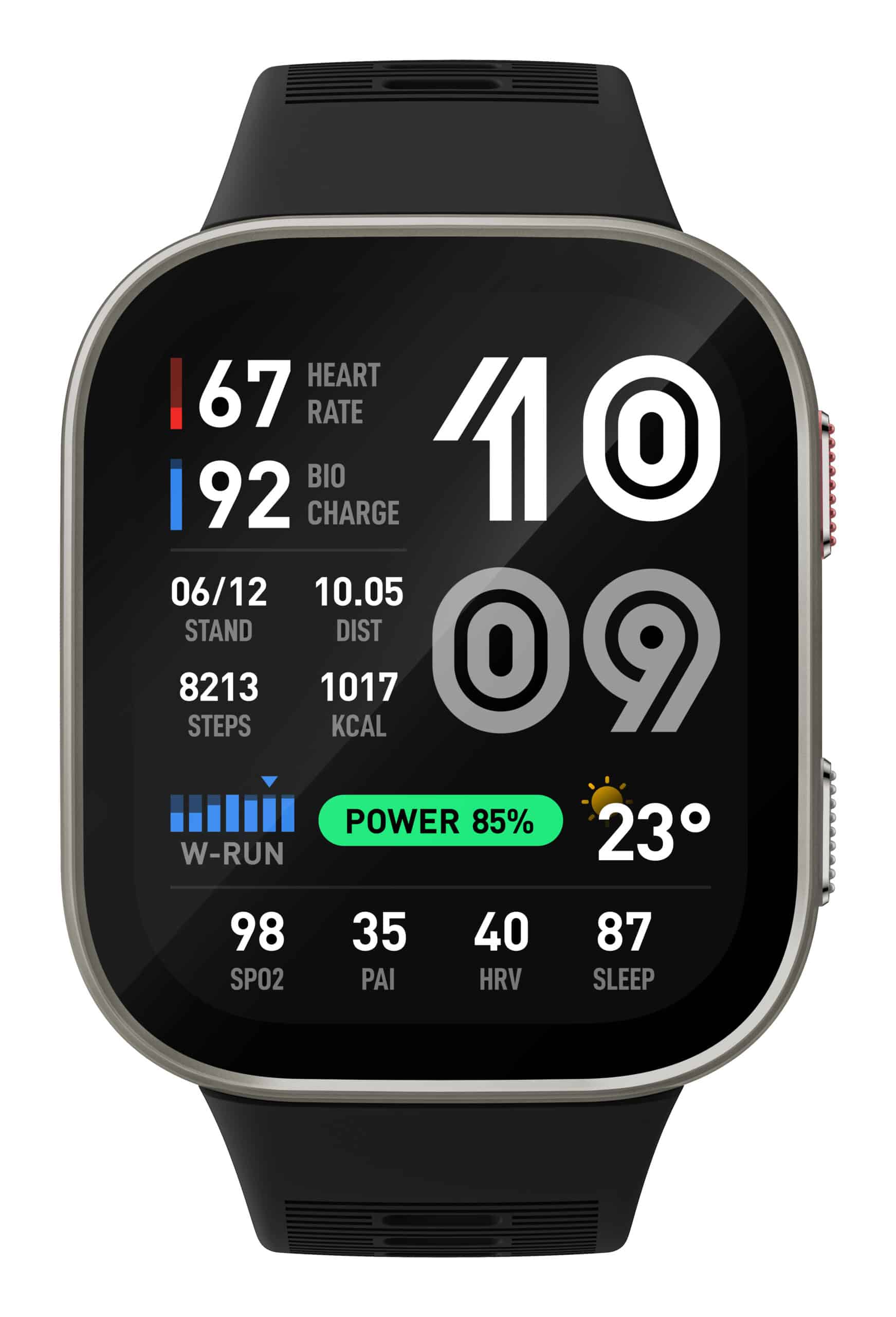 Amazfit Bip Max 5,26 cm (2.07") AMOLED Digitaal 432 x 514 Pixels Touchscreen Zilver Wifi GPS - Afbeelding 3