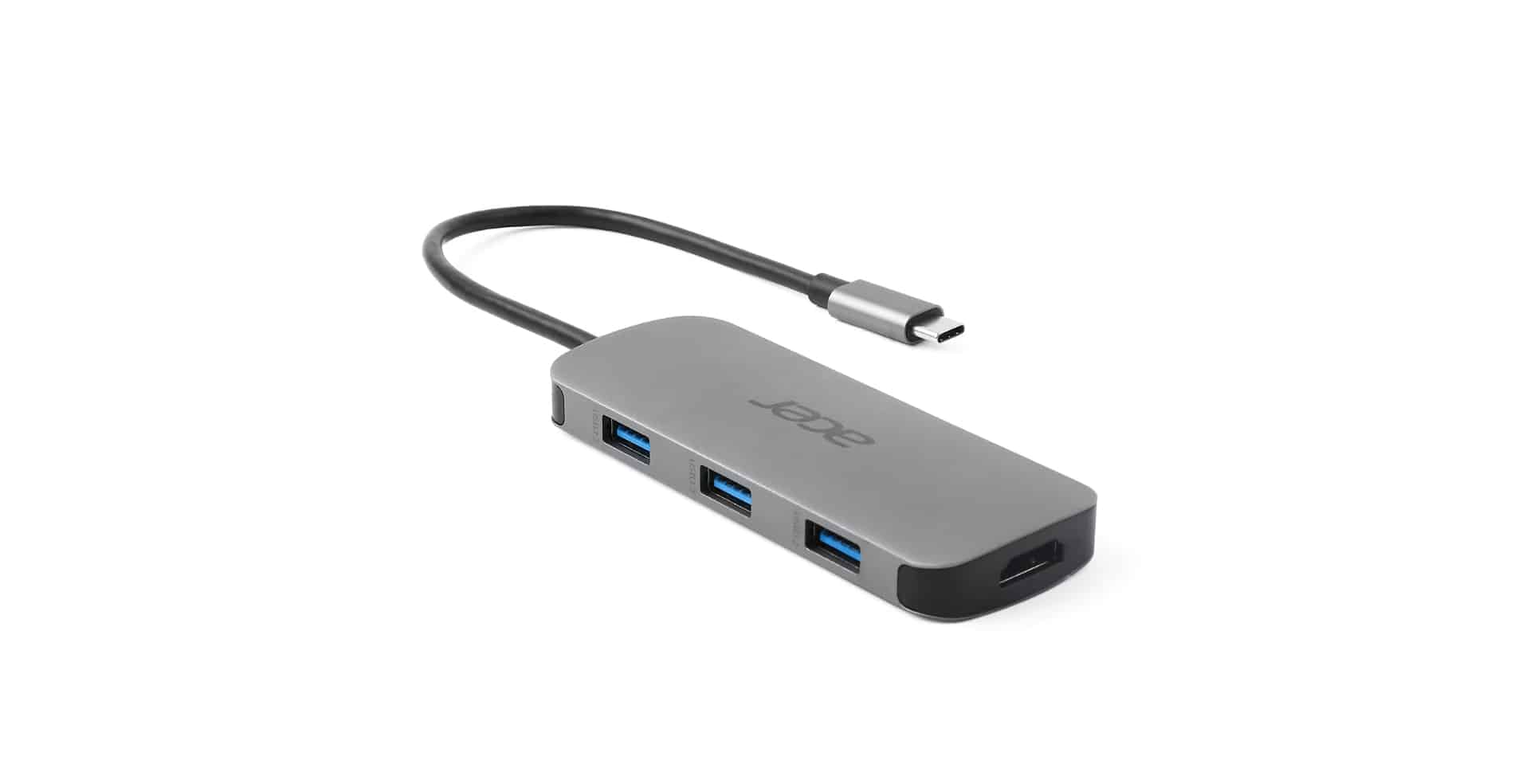 Acer 7in1 Type C Dongle Bedraad USB 3.2 Gen 1 (3.1 Gen 1) Type-C Zilver - Afbeelding 5