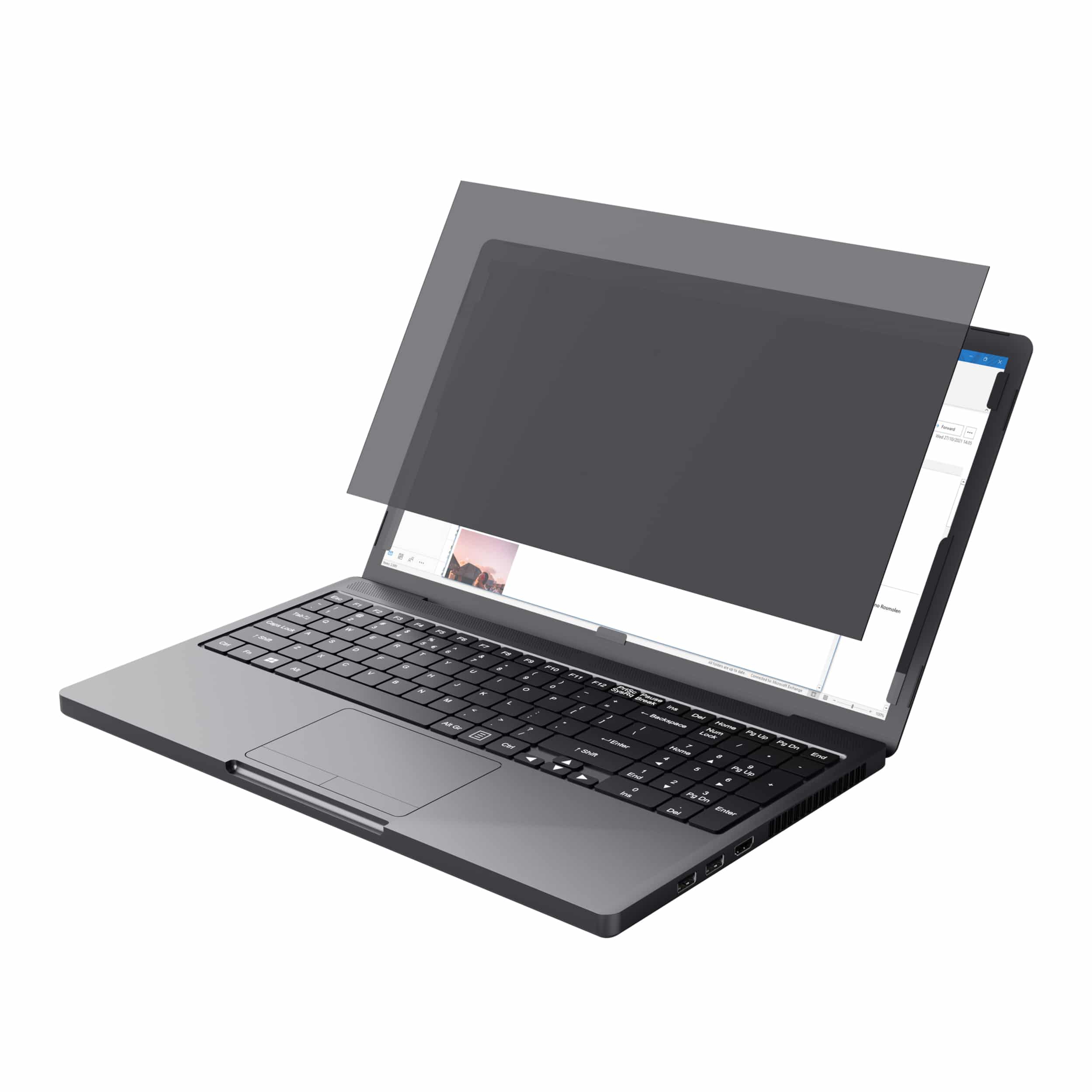 Trust Primo Privacy Filter 14 inch - Privacyfilter voor laptop – 60° kijkhoek – Anti-reflectie – Zwart