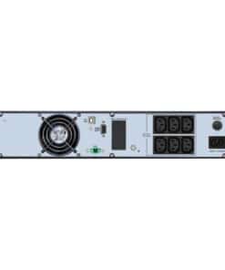 APC Easy UPS On-Line, 1000 VA, lithium-ion, rack/toren 2U, 230 V, 6 IEC C13-aansluitingen, sleuf voor communicatiekaart, inclusief railset Stekkerdoos - Afbeelding 3