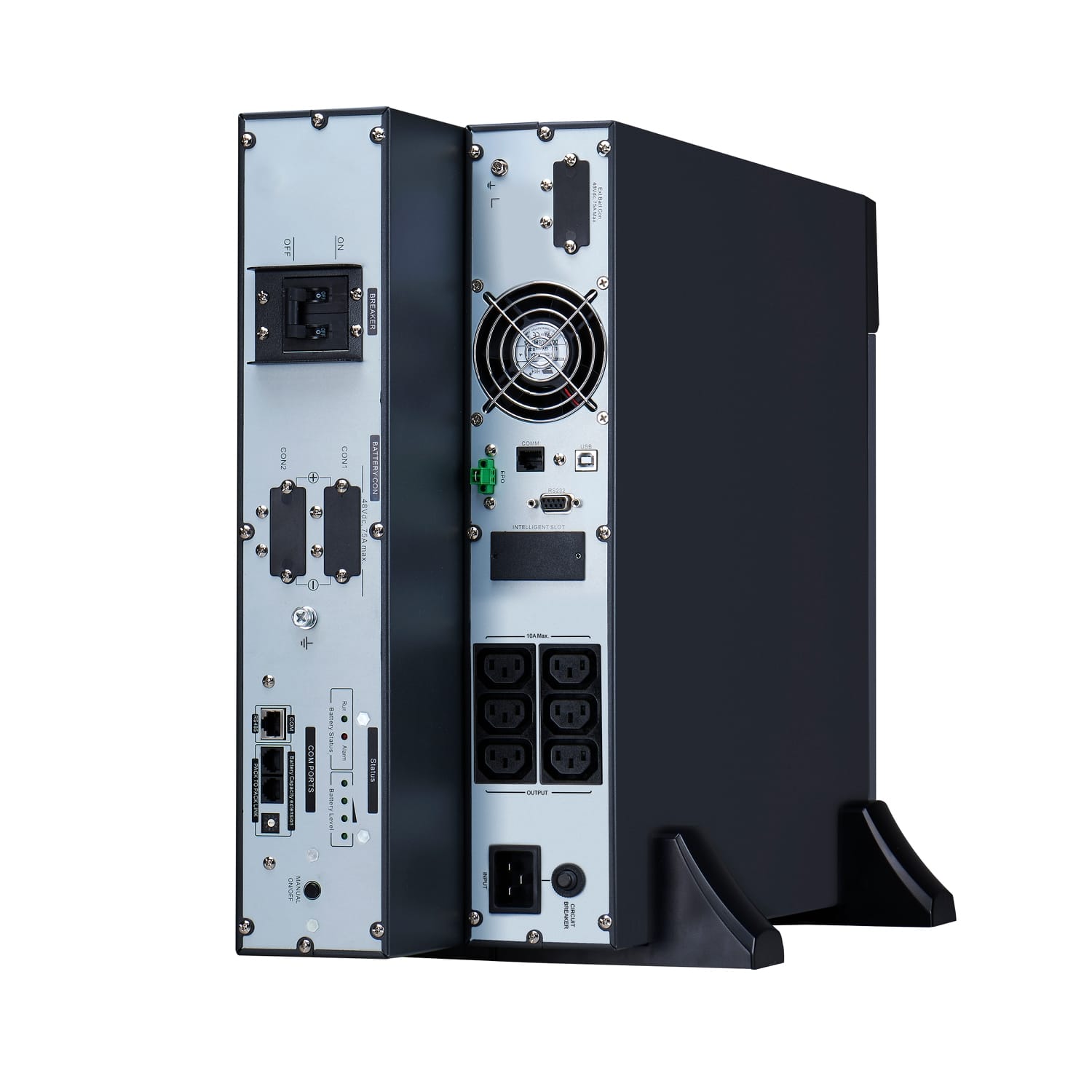 APC Easy-UPS On-Line SRVL2KRILRK Noodstroomvoeding - Li-ion, 6x C13, Rack/tower convertible, extendable runtime, 2000VA Stekkerdoos - Afbeelding 4
