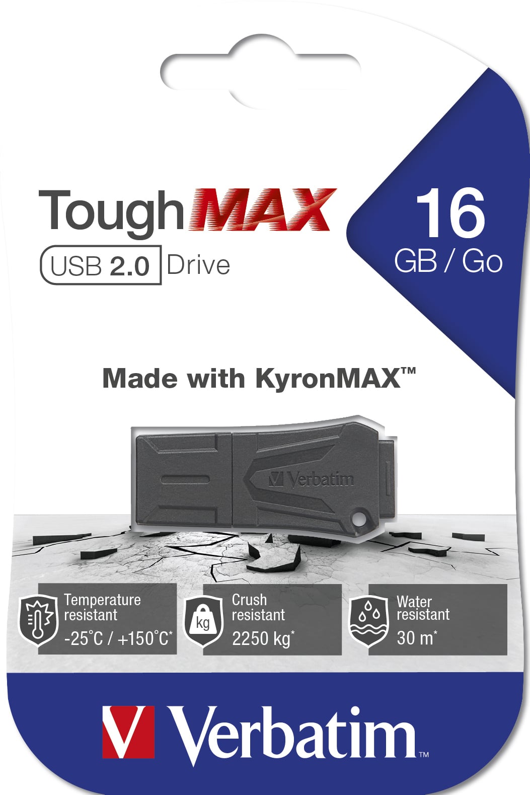 Verbatim ToughMAX - USB-Stick 16 GB - Zwart - Afbeelding 4