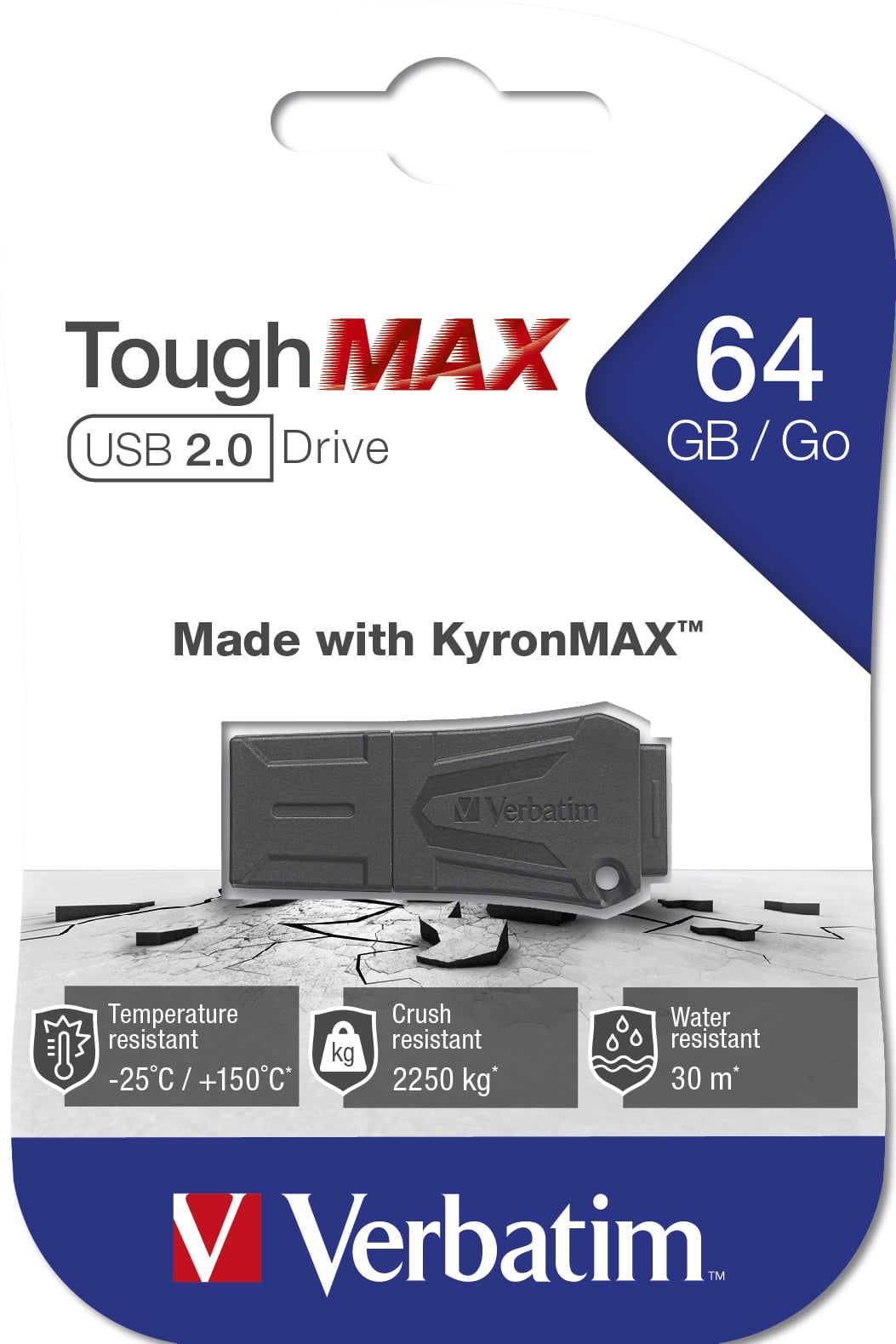 Verbatim ToughMAX - USB-Stick 64 GB - Zwart - Afbeelding 4