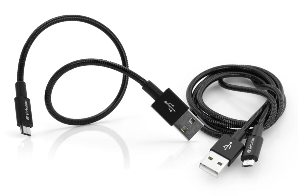 Verbatim 48875 USB-kabel USB 3.2 Gen 1 (3.1 Gen 1) 1 m Micro-USB A USB A Zwart
