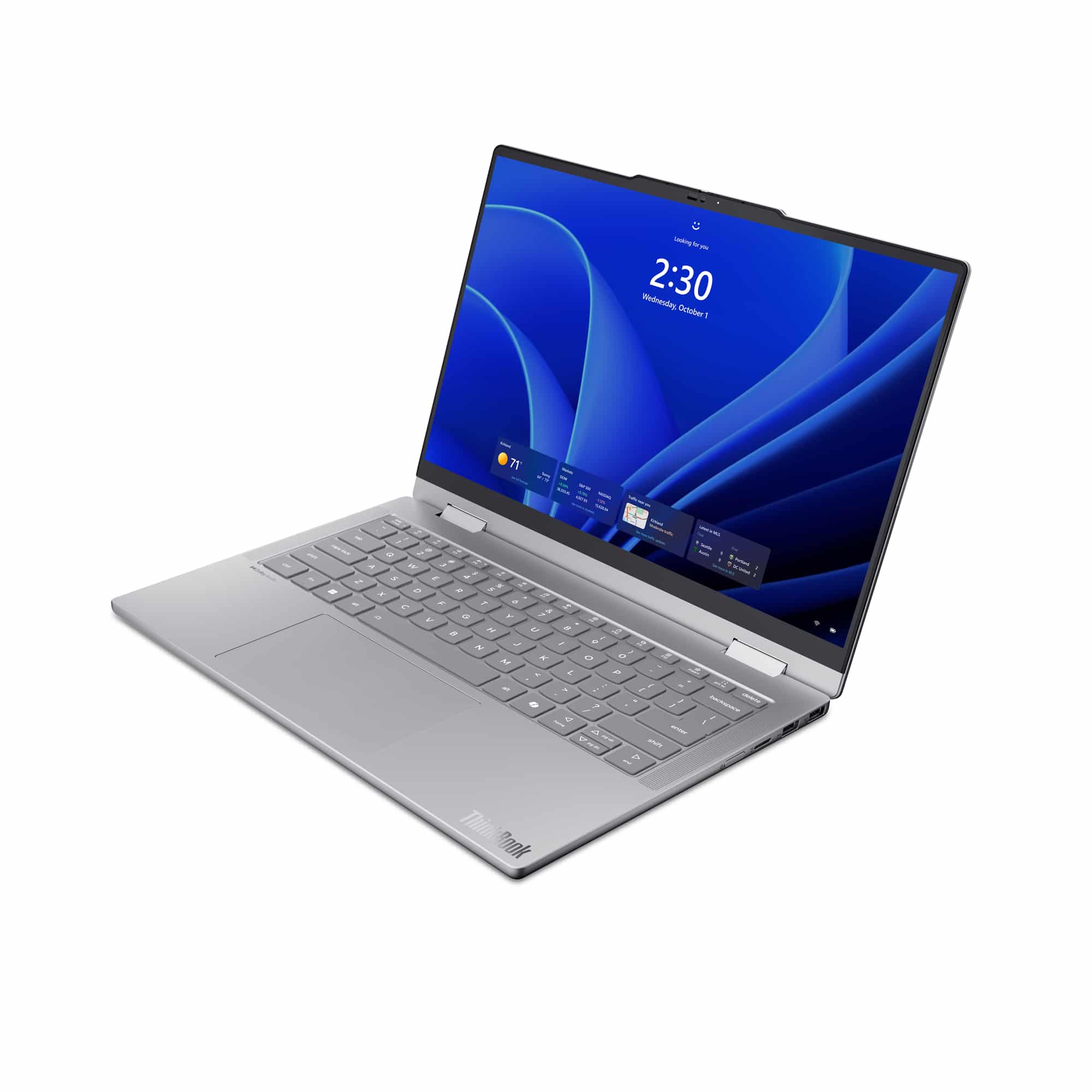 Lenovo ThinkBook 14 2-in-1 G6 IPL Copilot+ PC Intel Core Ultra 5 325 Hybride (2-in-1) 35,6 cm (14") Touchscreen WUXGA 16 GB DDR5-SDRAM 512 GB SSD Wi-Fi 7 (802.11be) Windows 11 Pro Belgisch Grijs Laptop - Afbeelding 4