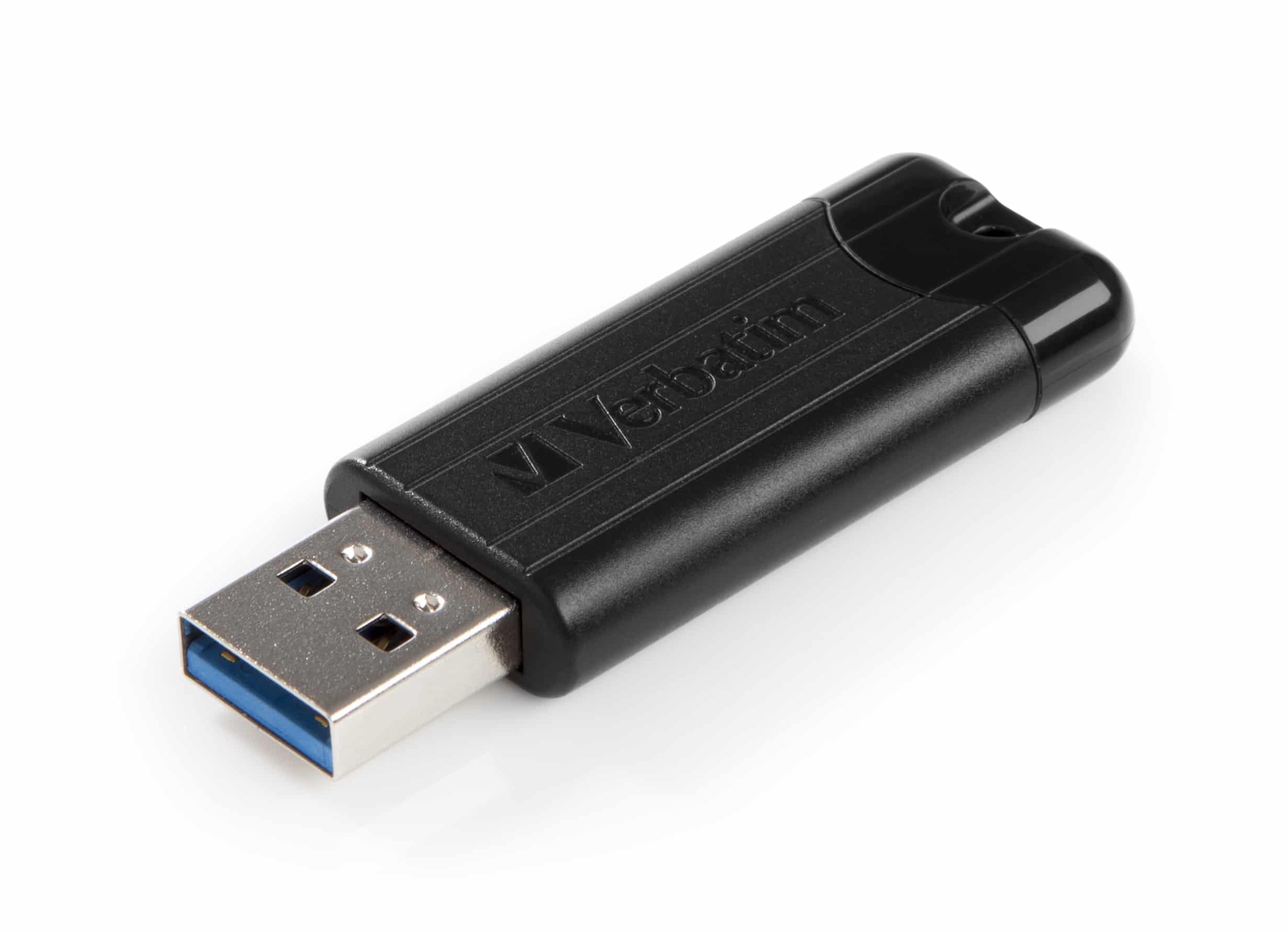 Verbatim PinStripe 3.0 - USB-Stick 3.0 256GB - Zwart - Afbeelding 2