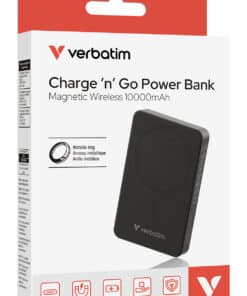 Verbatim Charge 'n' Go Essentials Magnetische draadloze powerbank 10000 mAh zwart - Afbeelding 3
