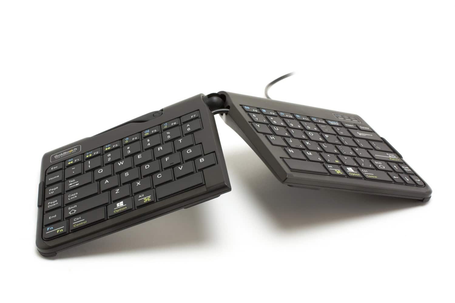 BakkerElkhuizen Goldtouch Travel Go2 Wired UK Qwerty Toetsenbord