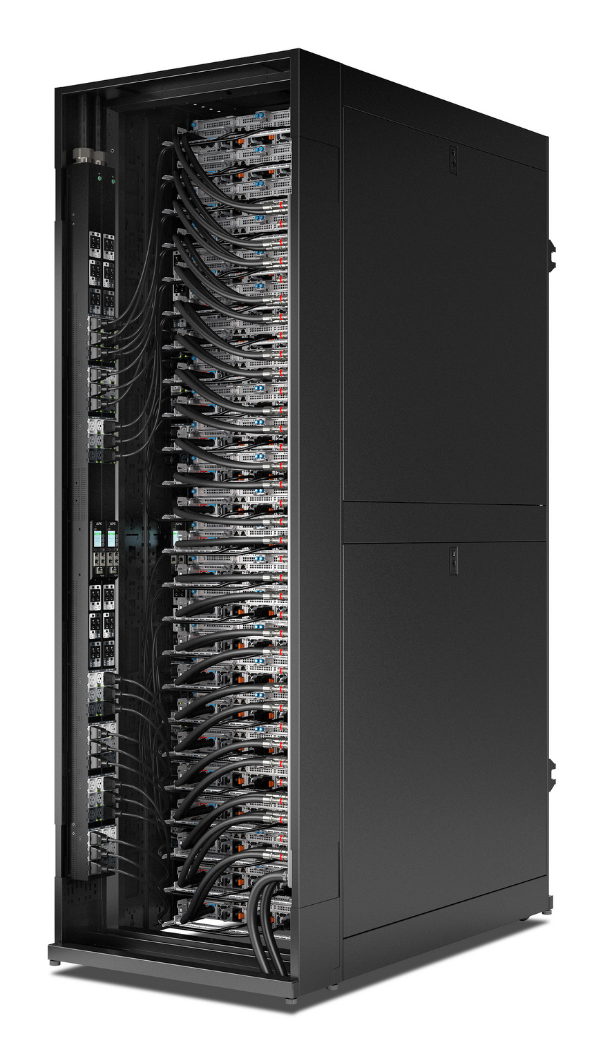 APC NetShelter Rack PDU Advanced Gen 2, geschakeld, gemeten stopcontact, 3 fasen, 22,1 kW 400 V 32 A of 17,3 kW 415 V 30 A, 530P6, 48 stopcontacten - Afbeelding 3