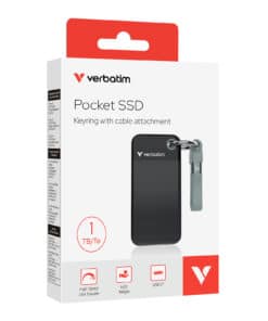 Verbatim Pocket SSD 1 TB USB Type-C 3.2 Gen 2 (3.1 Gen 2) Zwart, Grijs - Afbeelding 2