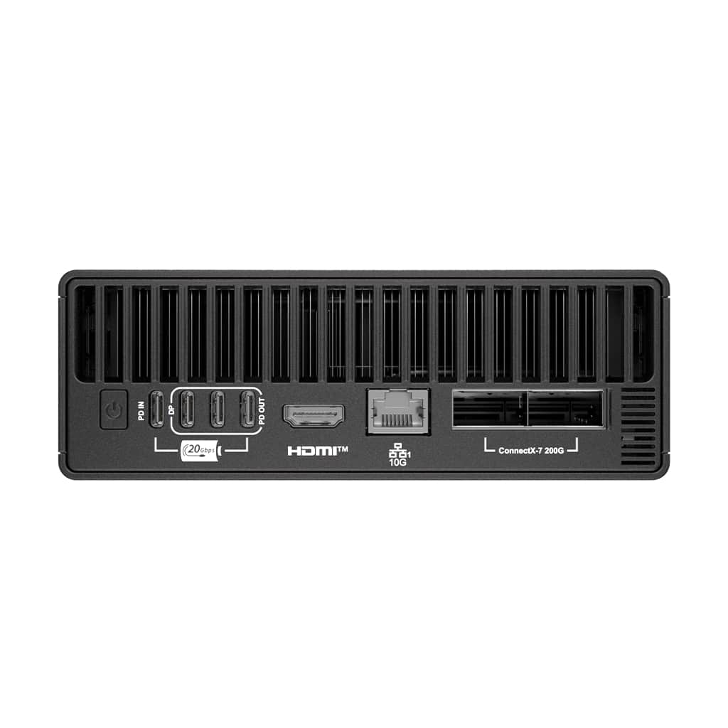 MSI EdgeXpert-32SEU ARM Cortex GB10 128 GB LPDDR5x-SDRAM 4 TB SSD DGX OS Mini PC Zwart - Afbeelding 4