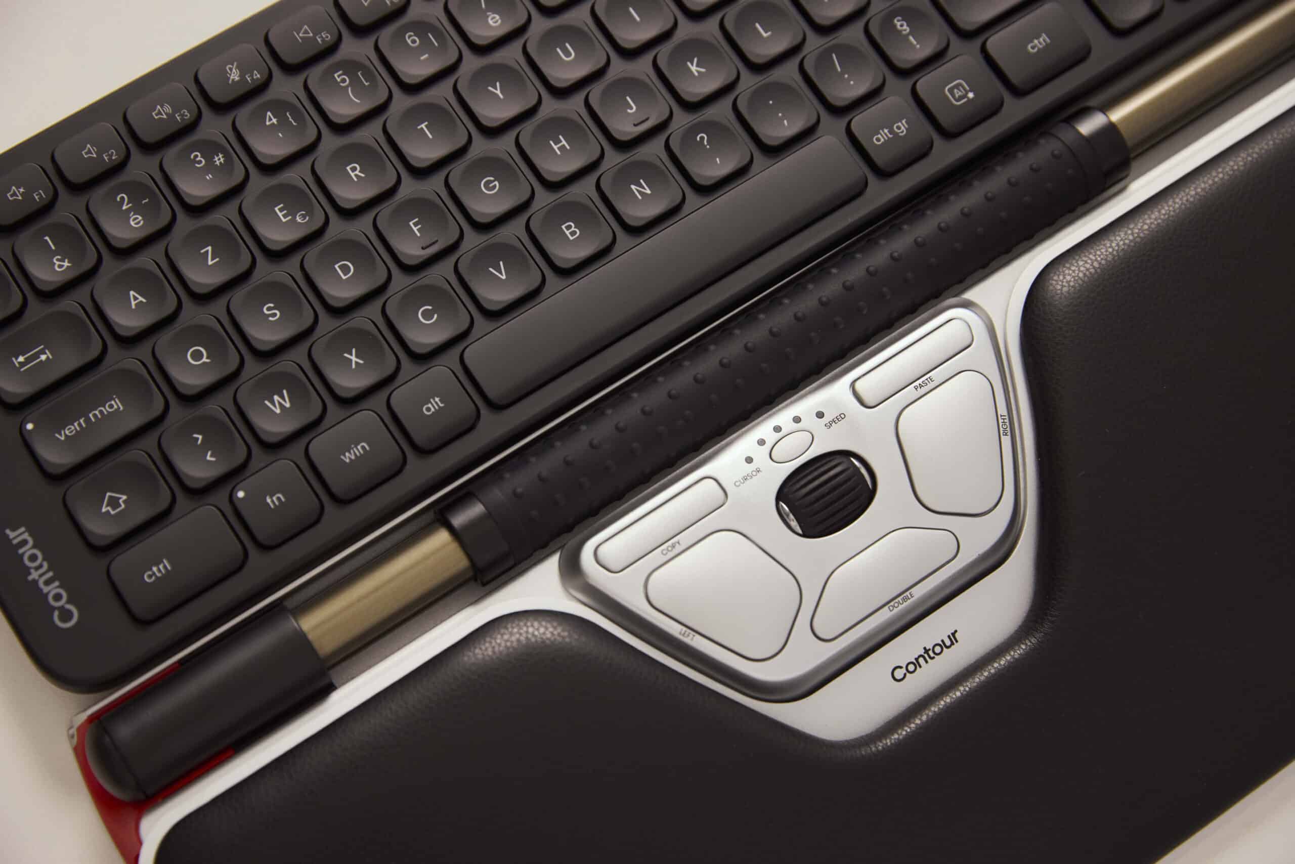 Contour Design Balance toetsenbord Kantoor RF-draadloos + Bluetooth AZERTY Frans Zwart - Afbeelding 4