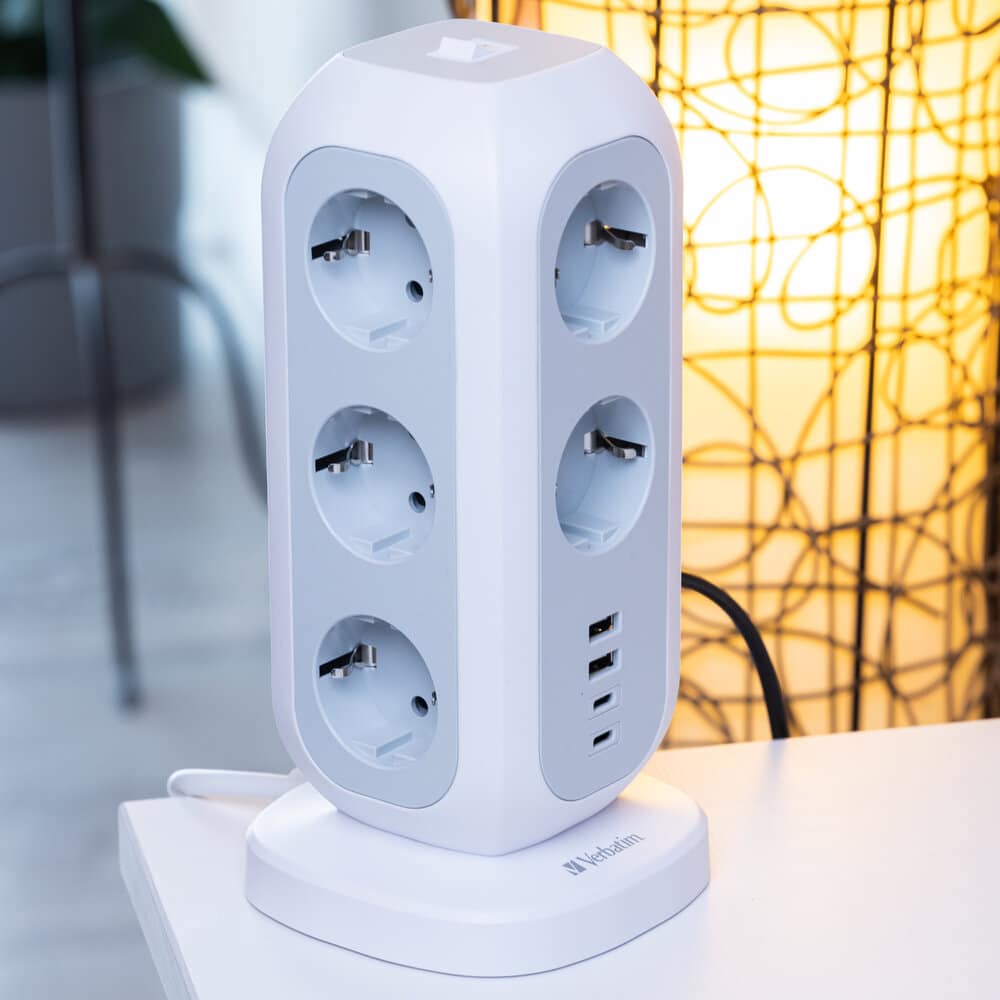 Verbatim 49547 power uitbreiding 11 AC-uitgang(en) Binnen Wit - Afbeelding 3