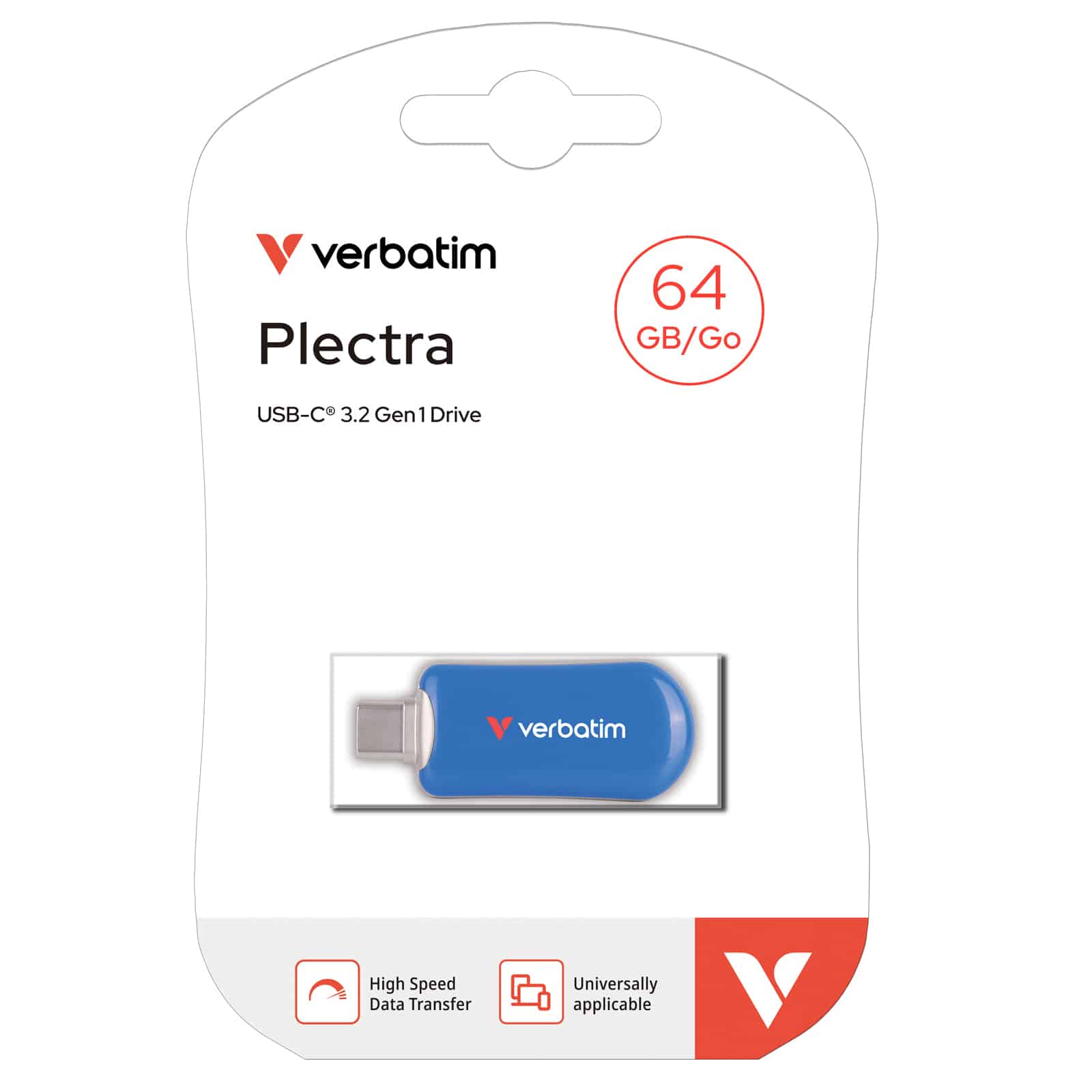 Verbatim 30232 USB flash drive 64 GB USB Type-C 3.2 Gen 1 (3.1 Gen 1) Blauw - Afbeelding 7