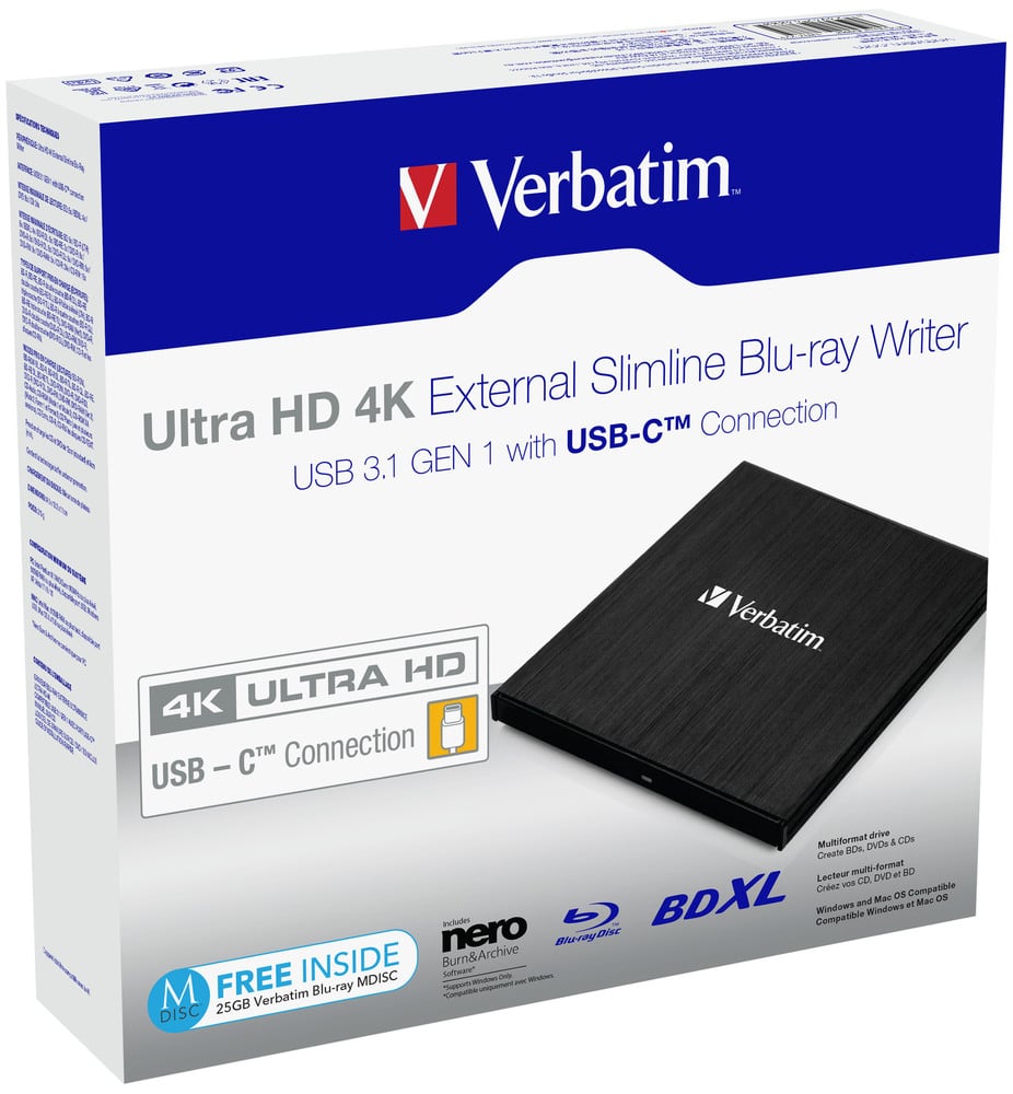Verbatim 43888 optisch schijfstation Blu-Ray DVD Combo Zwart - Afbeelding 4