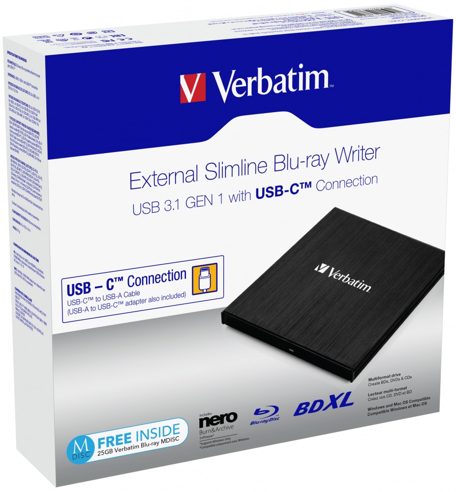 Verbatim 43889 optisch schijfstation Blu-Ray RW Zwart - Afbeelding 3