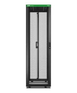 APC Easy Rack 600mm/42U/1200mm , with Roof, castors,feet and 4 Brackets, No Side panels,Bottom, black