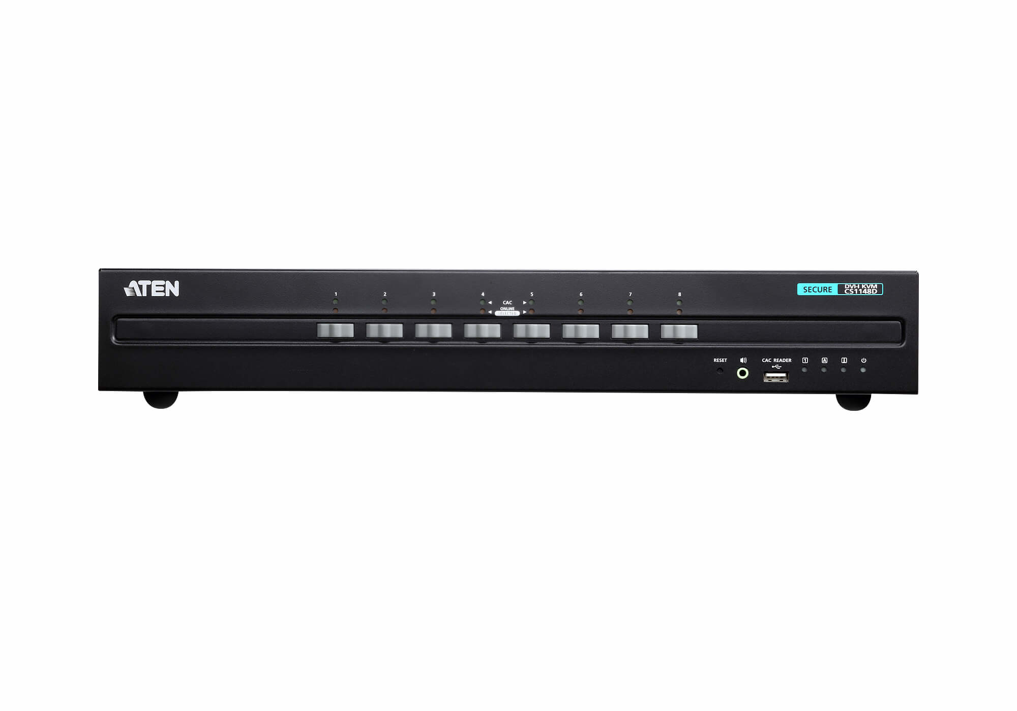 ATEN 8-Poorts USB DVI Dubbelvoudige Weergave Beveiligde KVM Schakelaar (Voldoet aan PSS PP v3.0)