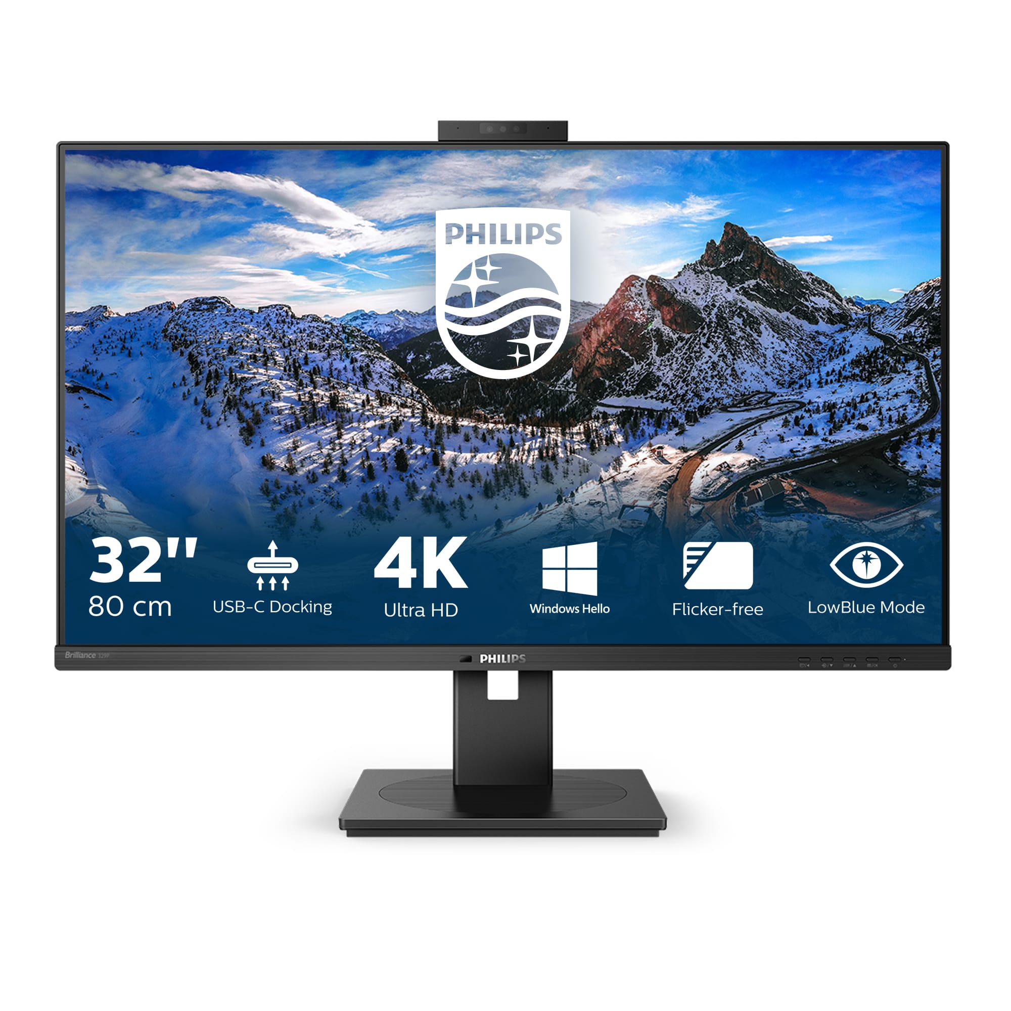 Philips P Line 329P1H/00 computer monitor 80 cm (31.5") 3840 x 2160 Pixels 4K Ultra HD LED Zwart