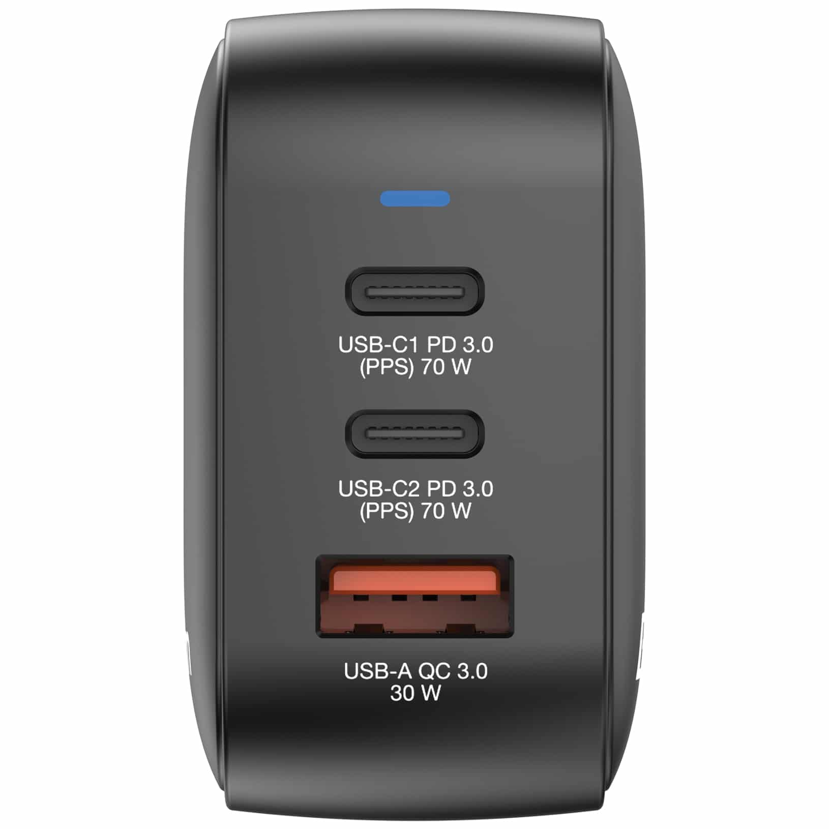 Verbatim Mini GaN Charger 70W Universeel Zwart AC Snel opladen Binnen - Afbeelding 3