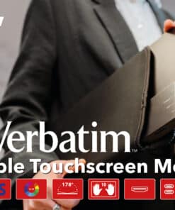 Verbatim 49591 computer monitor 35,6 cm (14") 1920 x 1080 Pixels Full HD LCD Touchscreen Zwart - Afbeelding 7