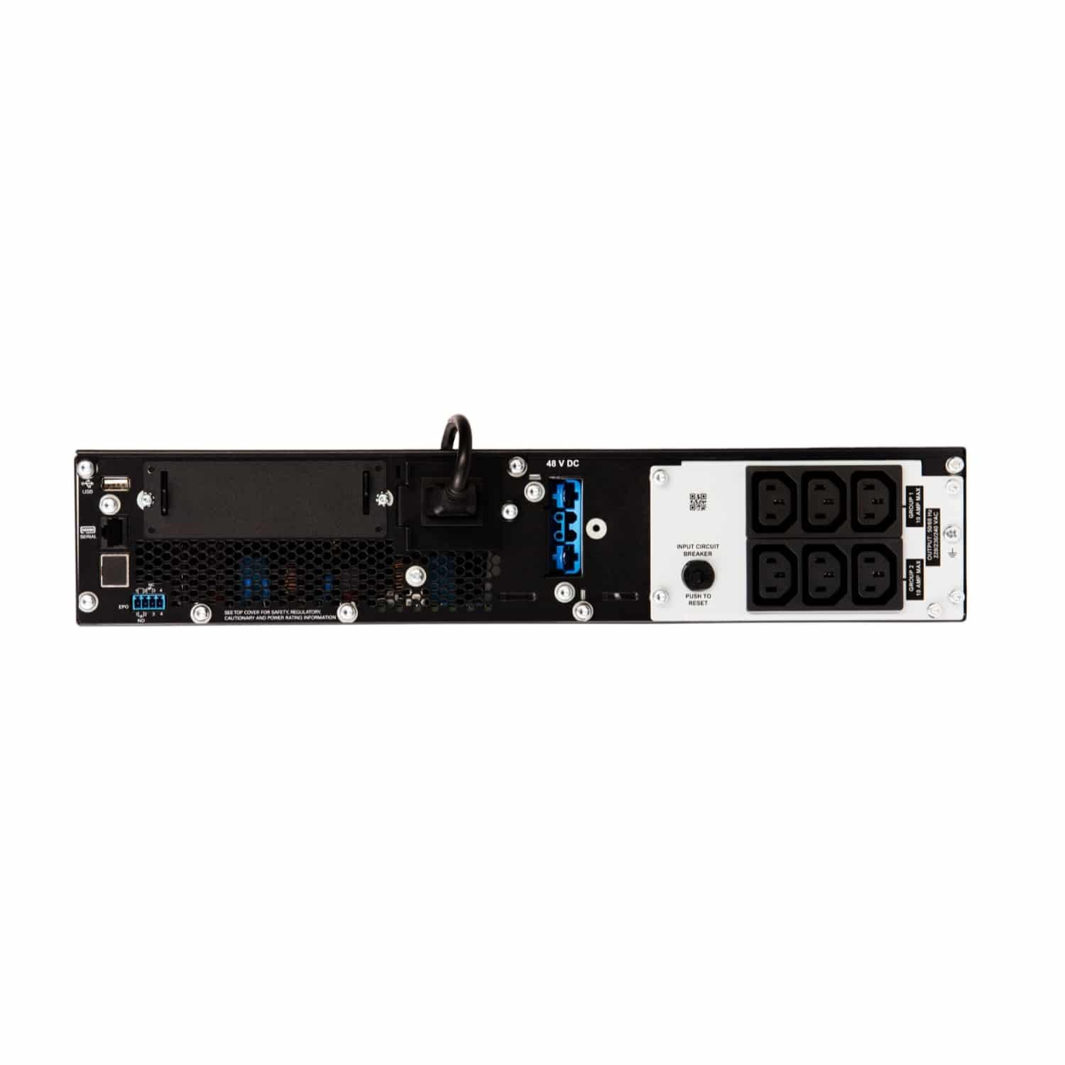 APC Smart-UPS On-Line SRT1000RMXLI-NC Noodstroomvoeding - 1kW/VA, 6x C13 uitgang, rackmount, NMC Stekkerdoos - Afbeelding 2