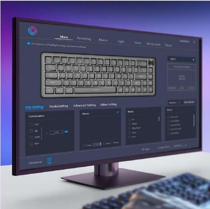 Oniverse Magnus toetsenbord Gamen USB Zwart - Afbeelding 6