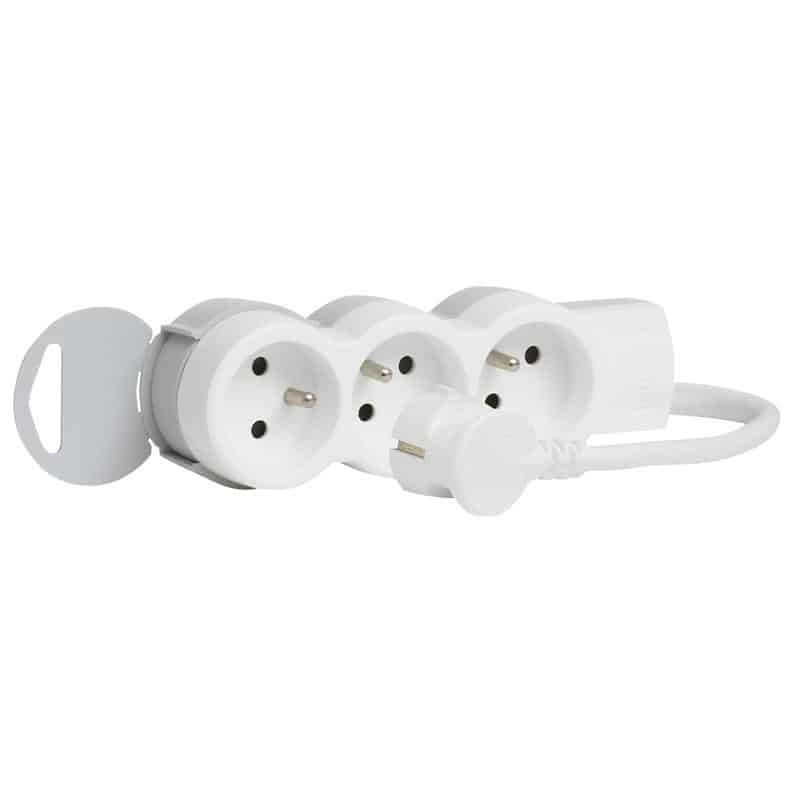 Legrand 050051 power uitbreiding 1,5 m 3 AC-uitgang(en) Grijs, Wit