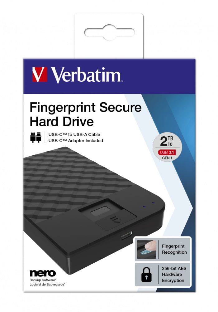 Verbatim Fingerprint Secure draagbare harde schijf 2 TB - Afbeelding 3