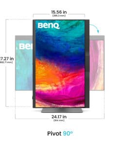 BenQ PD2770U computer monitor 68,6 cm (27") 3840 x 2160 Pixels 4K Ultra HD LCD Zwart - Afbeelding 5