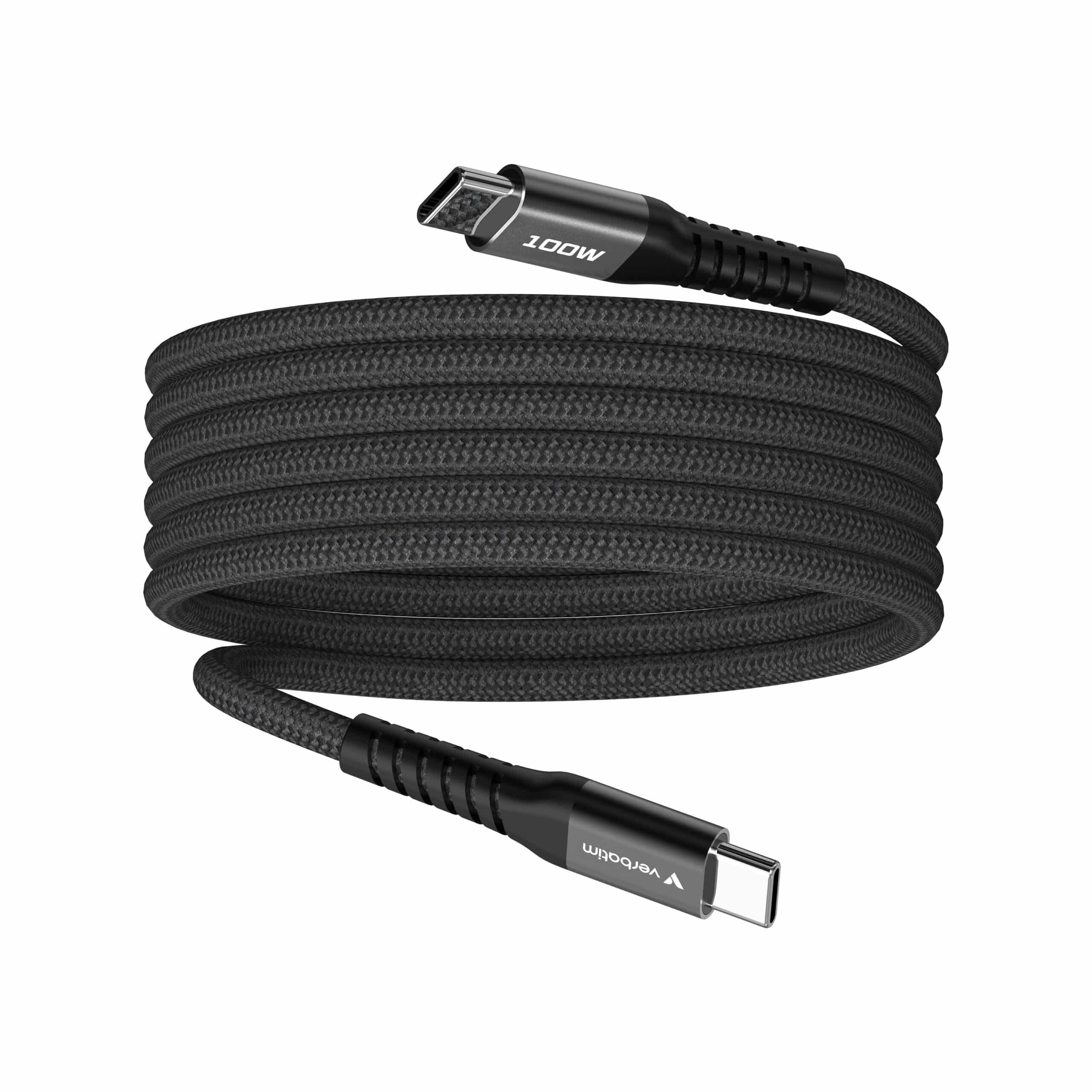 Verbatim Sync & Charge Magnetische Kabel - 100W USB-C naar USB-C 120 cm Zwart