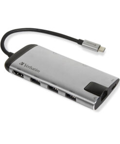 Verbatim USB-C-multipoort-hub USB 3.0 | HDMI | Gigabit-ethernet | SD/microSD