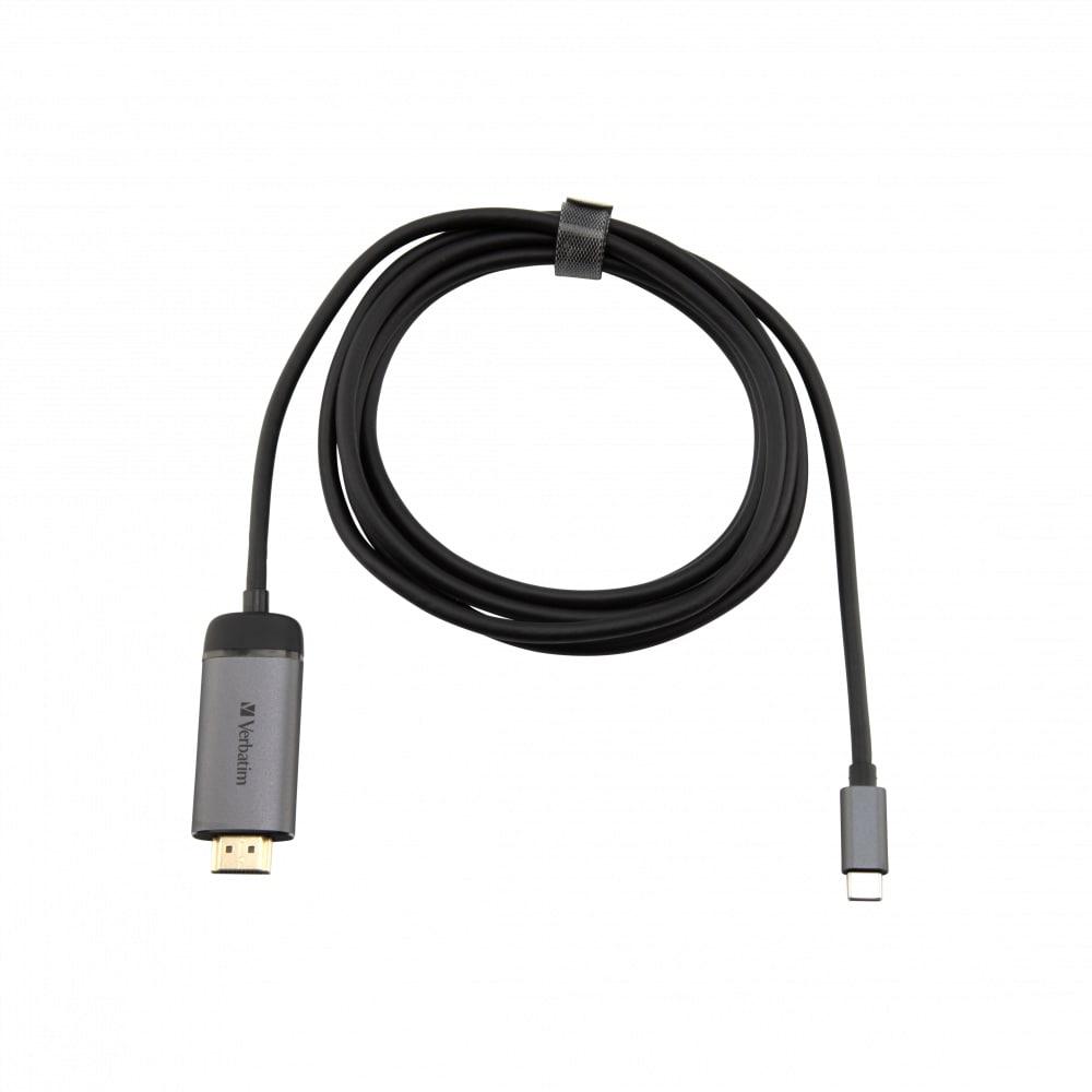 Verbatim 49144 video kabel adapter 1,5 m USB Type-C HDMI Zwart, Zilver - Afbeelding 2