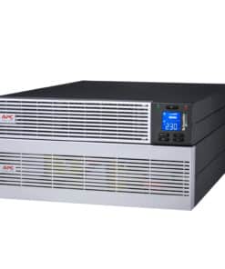 APC Easy UPS On-Line, 6kVA/6kW, Lithium-ion, Rack/Tower 5U, 230V, 1 harde draad (1P+N+E) uitgang, Intelligente kaartsleuf, verlengde runtime, met railkit Stekkerdoos
