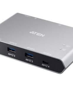 ATEN 2-Port USB-C Gen 2 Sharing Switch met Power Pass-through