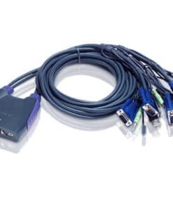 ATEN 4-poorts USB VGA-/audiokabel KVM-switch (0,9 m, 1,2 m)