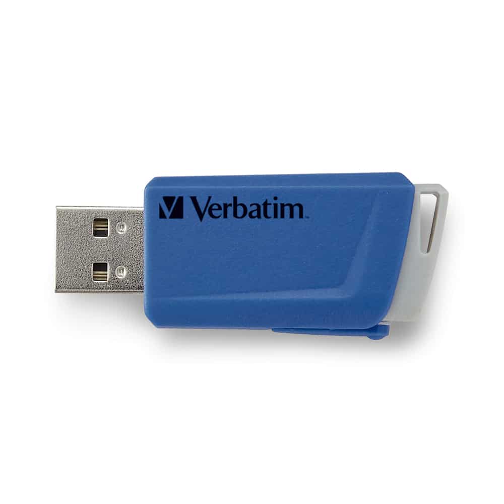 Verbatim Store 'n' Click - USB-Stick 3.2 GEN1 - 2x32 GB - Blauw/Rood - Afbeelding 2