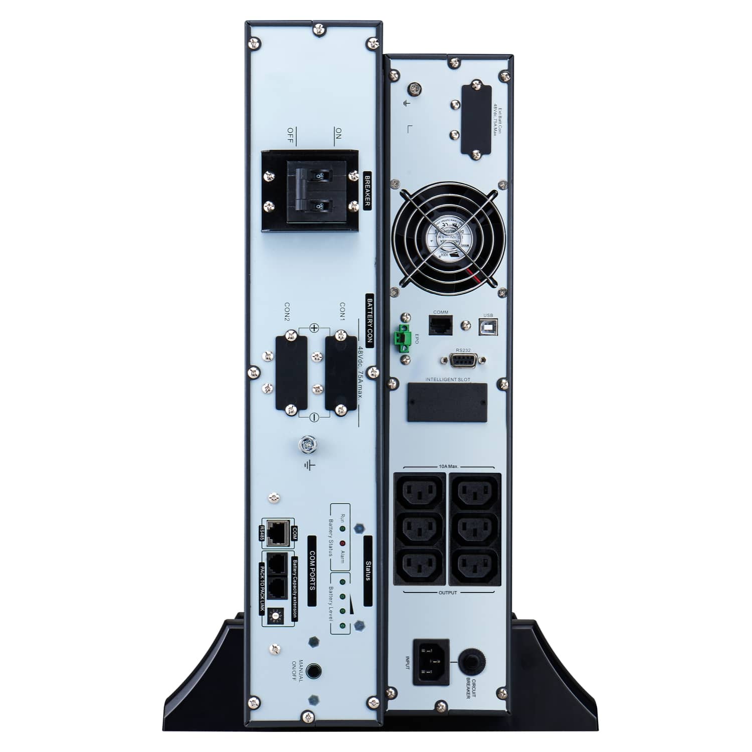 APC Easy-UPS On-Line SRVL1KRILRK Noodstroomvoeding - Li-ion, 6x C13, Rack/tower convertible, extendable runtime, 1000VA Stekkerdoos - Afbeelding 6